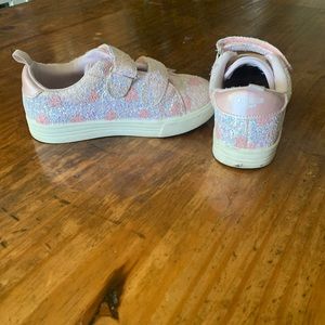‼️SOLD ‼️ Glitter and Hearts Sneakers